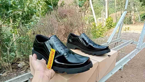 Sepatu PDH Slip On Sol Radial Rumaos Pantofelan Kulit Kilap