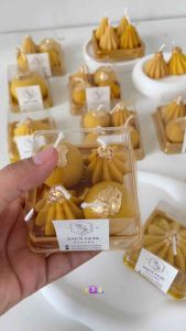 เทียนหอมขนมโมทกะ ลาดู ของไหว้ ถวายพระพิฆเนศ องค์พ่อ พระแม่