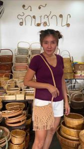 กระเป๋า กระเป๋าถัก กระเป๋าสะพายข้าง สำหรับบุผ้า ด้าน พร้อมส่ง เช่า ไทย