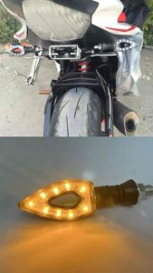 1 SET UNIVERSAL MOTORCYCLE BIKE LED TURN SIGNAL BLINKER AMBER LIGHT INCATOR BULB