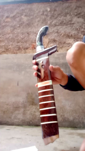 golok kebun potong pohon bambu kayu baja per dural fulltang sarung aren