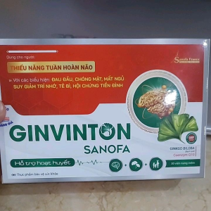 givinton sanofa- hỗ trợ hoạt huyết  tăng cường tuần hoàn não  an thần . Hỗ trợ làm giảm các biểu hiện thiểu năng tuần hoàn não