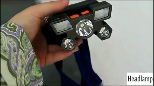 LED Headlamp 5 Lampu Kepala Portable Multifungsi Isi Ulang 4Mode Senter Kepala
