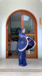 MOKENA BORDIR DAN RENDA DEWASA UKURAN BESAR BAHAN KATUN