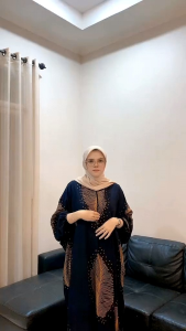 Kaftan Daunda Rayon Premium Nyaman Adem Di Pakai Busui Friendly LD 160