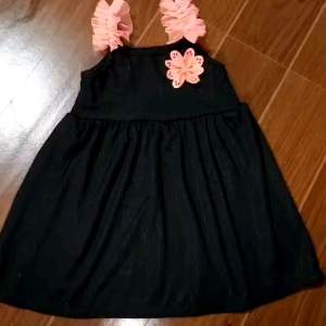 baby dress with tule strap 2-4yo