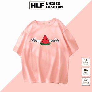 Áo thun tay lỡ form rộng hình miếng dưa hấu Watermelon áo phông in HLFashion