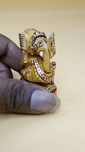 WOODEN GANESHA FOR CAR DASH BOARD HOME DECORATION