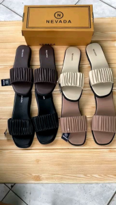 SANDAL KERUT NEVADAA WANITA TERBARU//SANDAL SLOP NEVAADA