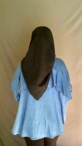 Fela kemeja Back Layer Pololinen Kemeja Atasan Wanita kekinian Terbaru