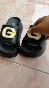 Sendal Wedges Selop Wanita Merek Irsoe Karet Eva Tebal - Cewek