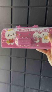 Kotak Pensil Pin Pasword Tas Bahan Plastik 2501 B Rabbit