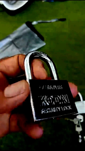 KODAI Gembok Baja 40mm Panjang Pagar Rumah Gembok Leher Panjang