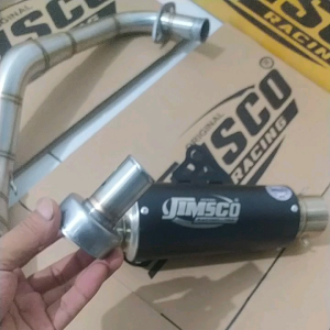 [Free Peredam] Silencer Knalpot Original JIMSCO Racing GP1 inlet 50 mm Dop Couting