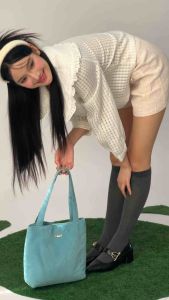 Tinytreetown - Last summer velvet bag