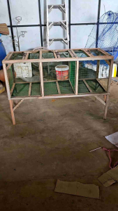 กรงสัตว์เลี้ยงแบบสามห้อง ขนาด80×60×120ซม.