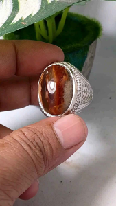 cincin batu Garut motif pancawarna realpic