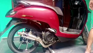 FULLSYSTEM KNALPOT MATIC ALL TYPE MOTOR MATIC MODEL NR130 STAINLESS STEEL ORIGINAL JMR RACING 4135