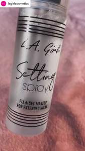 LA GIRL SHIMMER & SETTING MAKEUP Spray