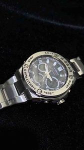 X-GEAR Watch ORIGINAL 50m Waterproof Stainless Steel Chain Strap Dual Time Digital Sport Watch Jam Tangan Lelaki XG3788