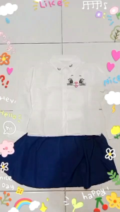 Set Kemeja + Rok Anak TWY621 Setelan Baju Anak Usia 4-7 Tahun Pakaian Anak Santai