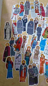 50pcs Premium Catholic Saints Stickers Pack - Waterproof Scratchproof Religious Decorations