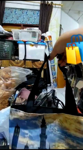 Tas Tote Wanita Bahan Kondura Gambar Printing Edisi KABAH AMCO Tas Mukena