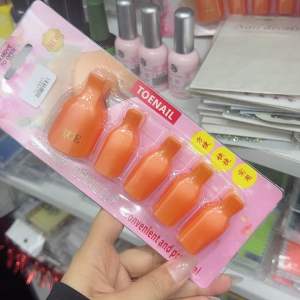 Kẹp ủ tháo gel móng chân - Bộ 5 kẹp nhựa bền chắc chuyên dụng cho nail làm móng