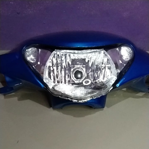 Batok kepala depan Plus Reflektor Lampu depan yamaha Mio Smile biru