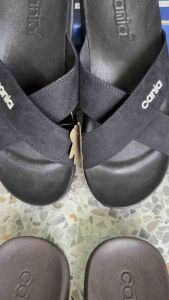 Cania CM 12111 รองเท้าแตะ สีกรม คาเนีย ดูแล...แคร์ทุกก้าว