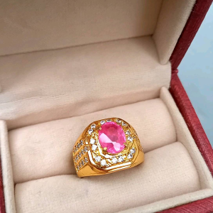 CINCIN BATU RUBY CATAM MINIMALIS MEWAH ELEGANT