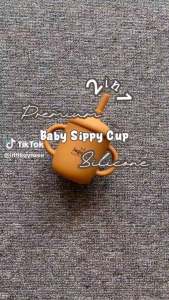 [ COD ] Gelas Minum Bayi Bahan Full Silikon - Gelas Silikon Bayi Gelas Silicon Bayi Bpa Free Baby Safe Training Cup Bayi Anti Tumpah Tempat Minum Bayi Gelas Minum Sedotan Anak Bayi