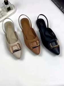 NF Flat Mules NOLA Sandal Slop Wanita