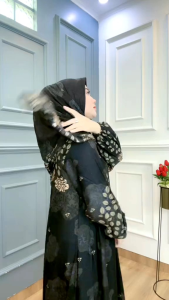 Gamis set hijab terbaru 2024
