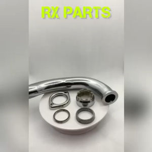 SEPAKET LEHER KNALPOT RX KING CHROME / KRUM + RING CINCIN ATAS DAN RING CINCIN BAWAH + PAKING KNALPOT ATAS DAN PAKING BAWAH