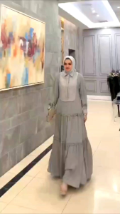 (2oN) RESTU MANDEH MANDA Baju Dress Wanita muslimah Manda Dress By Restu Mandeh. Nazra Sha