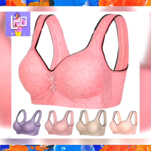 French Style Bra Wireless Thin Cup Women Plain Full Coverage Wireless