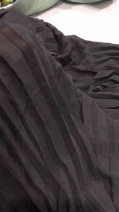 Vải chifon dập ly màu xám mềm rũ (khổ 1m5-đo thẳng)may đầm váy đầm maxi chân váy thời trang