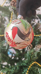 ของเล่นปีใหม่ทำจากแก้ว ของเล่นต้นคริสต์มาสทำจากแก้ว ทำด้วยมือพิเศษ ของขวัญคริสต์มาส ของขวัญสำหรับปีใหม่