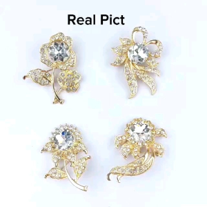 Bros Jilbab / Hijab / Blazer / Pashmina / Bros Peniti / Xuping Mata 6 Model Mewah