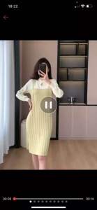 Đầm Len Mongtoghi Tay Dài Kiểu Dáng Thời Trang Cho Nữ - Hàng cao cấp