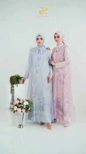 DYN - Celestia Dress DYN SIGNATURE Gamis silk mix organza DYN CLOTHINGLINE