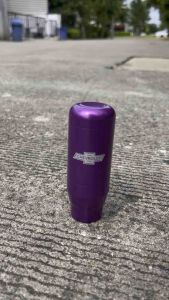 หัวเกียร์ นิวเชฟ สีม่วง สำหรับนิวเชฟยี่ห้อเดียว แบบตอก ยาว10ซม.