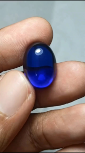 Batu Akik King Sapphire Royal Blue 18x13 mm