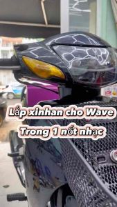 Cụm đèn demi xi nhan tổ ong cắm giắc zin dành cho wave 50-100-110cc hàng chuẩn BH 1 Năm ( kèm ct hazad + cục chớp chỉnh)