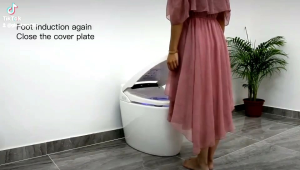 Bồn cầu thông minh XIAOMI bệ xí toilet nhà vệ sinh bồn tiêu cảm ứng tự động xịt rửa sấy tự động đóng mở nắp