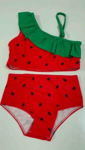 BIKINI ANAK PEREMPUAN BAJU RENANG ANAK CEWEK RED STRAWBERRY KIDS