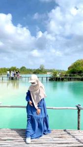 Dres Baju Gamis Remaja Dewasa Cringkle Premium Terbaru Simple Tangan Balon Jumbo