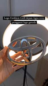 Logo Emblem Grill Depan Toyota Agya 2023: Pengganti Logo Garuda