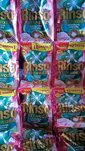 Rinso cair 500 1 dus isi 104 pcs 20gr